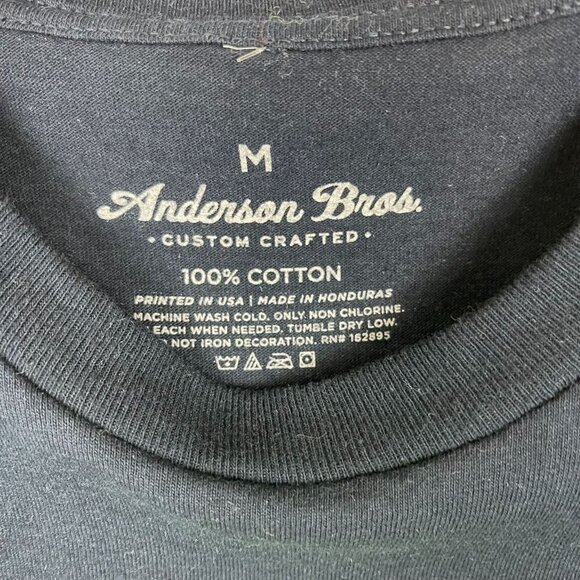 Anderson Bros Men's Short Sleeve Crew Neck T-Shirt Size M - Picture 4 of 4